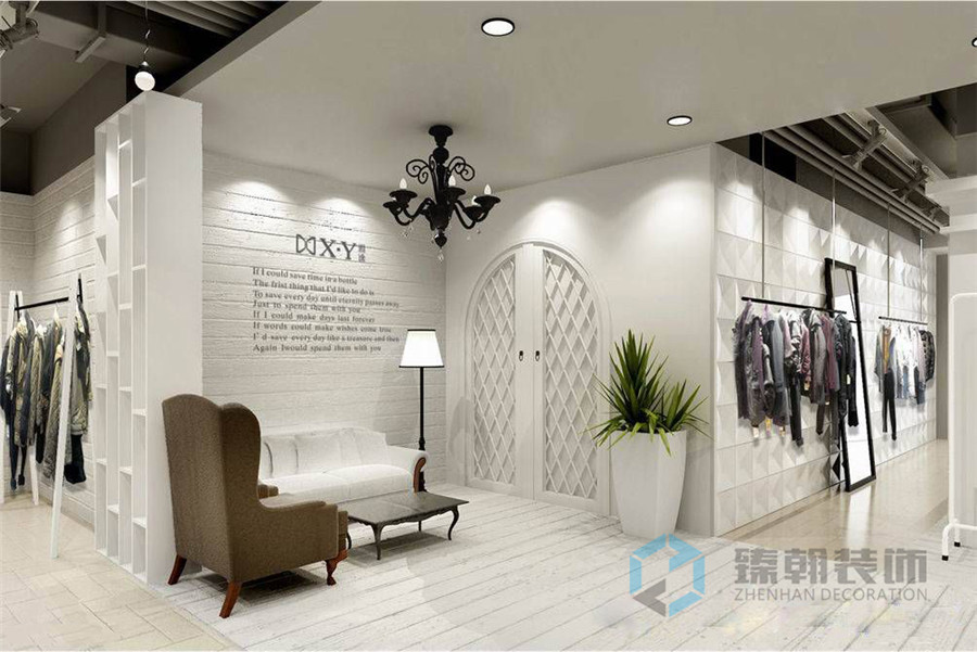 300平XY服裝中北店裝修設計案例