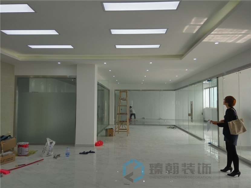 硅谷動力廠房辦公室裝修施工現(xiàn)場