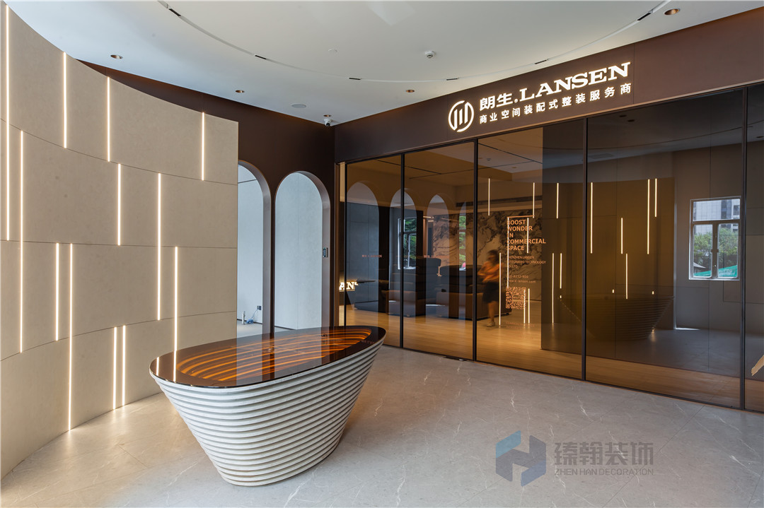 1000平朗生材料展廳裝修