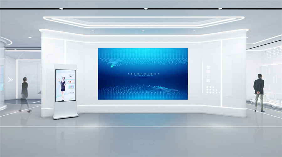 500㎡湖北科技展廳裝修